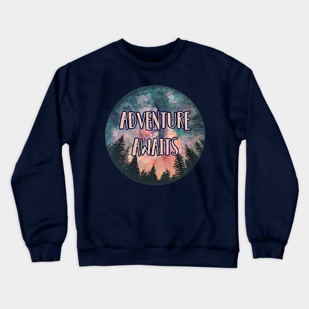 Adventure Awaits Crewneck Sweatshirt by charlescheshire